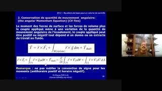 Equation de quantité de mouvement angulaire forme intégrale sur un volume de contrôle fixe [upl. by Wivinia606]