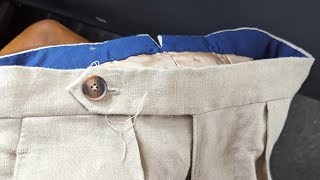 Button Waistband Extension  Trouser projects [upl. by Rema723]