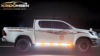 XRIDONSEN 2PCS 70 inch Truck Emergency Strobe Lights Strip Running Board Lights for Trucks Pickup [upl. by Limhaj]