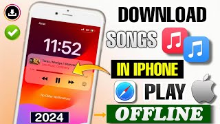 📥How To Download Songs In Iphone  Iphone Me Songs Download Kaise Karen  Iphone Songs Download 2024 [upl. by Nnawaj]