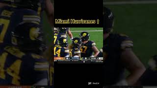 quotMiamis Miracle The Epic 25 point Comeback Against Callquot miamihurricanefootball california [upl. by Nytram]