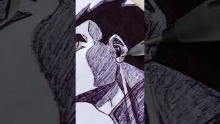 Drawing Vegeta standing in the rain vegeta dragonballz shortsfeed emotional drawing anime [upl. by Carolle720]