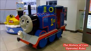 1990s RG Mitchell Coin Operated Steam Engine Kiddie Ride  Thomas the Tank Engine [upl. by Hpeseoj]