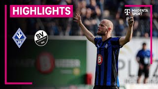 SV Waldhof Mannheim  SV Sandhausen  Highlights 3 Liga  MAGENTA SPORT [upl. by Atterol]