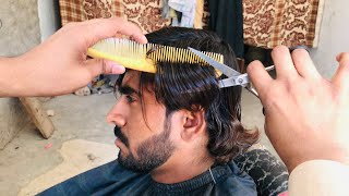 How To Cut Long Hair With Scissors Learn  ASMR haircut Alihyder salon [upl. by Aridan522]