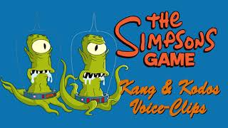 All Kang and Kodos Voice Clips • The Simpsons Game • All Voice Lines • Funny • 2007 [upl. by Gereron]