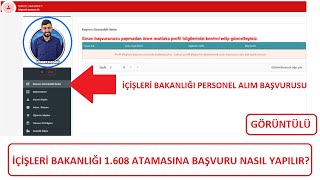 Ä°Ã‡Ä°ÅLERÄ° BAKANLIÄI 1608 ATAMA BAÅVURUSU NASIL YAPILIRGÃ–RÃœNTÃœLÃœ ANLATIMÄ°Ã‡Ä°ÅLERÄ° BAKANLIÄI BAÅVURU [upl. by Aniger]