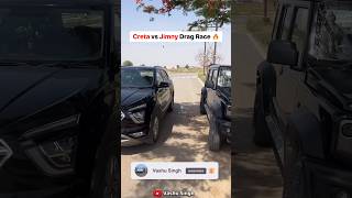 Creta vs Jimny Drag Race🔥creta creta2024 jimny jimny4x4 dragrace carrace shorts vashusingh [upl. by Nilved840]