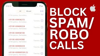 How to Block Unknown Calls on iPhone  Spam Rob amp International Call Blocking [upl. by Olshausen]