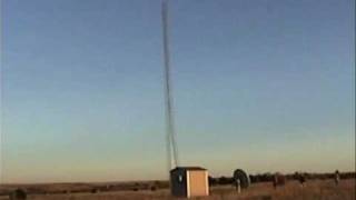 Radio Tower Collapses After Guy Wires Are Cut [upl. by Columbus]