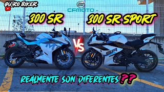 CF MOTO 300 SR vs 300 SR SPORT 💯 COMPARATIVA 🔥  EN VERDAD SON DIFERENTES 🤔 QuiroBikerMotovlog 🏁 [upl. by Oner]