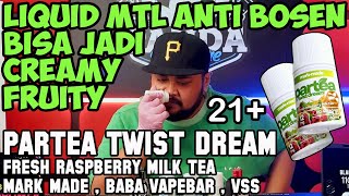 LIQUID MTL NYA ANAK GEN Z  PARTEA TWIST DREAM Fresh Raspberry Tea by MarkMade  Baba Vapebar amp VSS [upl. by Ecirtnas963]