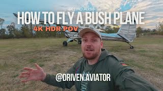 POV Learning how to bush fly  Bush Plane takeoff amp dead stick landing [upl. by Edgell342]