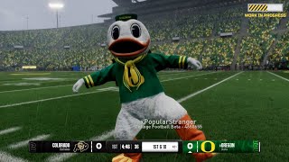 College Football 25 RAIN GAMEPLAY Colorado vs Oregon [upl. by Caryn]