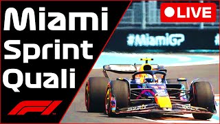 🔴F1 LIVE  Miami GP SPRINT QUALI  Commentary  Live Timing [upl. by Vedis]