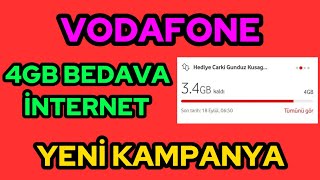 ✅VODAFONE BEDAVA 4GB İNTERNET KAZANMAK VODAFONE BEDAVA İNTERNET KAZANMAK 20242024✅ [upl. by Rotce]