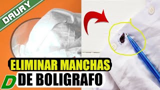 Cómo quitar manchas de bolígrafo en la ropa [upl. by Vincents382]