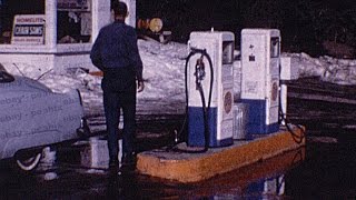 Vintage 1960s Super 8 Film Home Movie  UNION 76 GAS SERVICE STATION [upl. by Enidanreb]