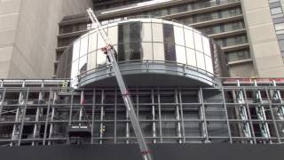 LED screen at Marriott Marquis Hotel in Times Square NY [upl. by Cristionna470]