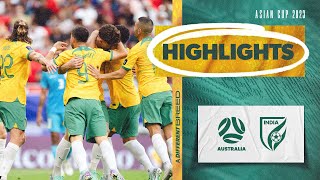 Australia vs India  Highlights  AFC Asian Cup 2023 [upl. by Retla]