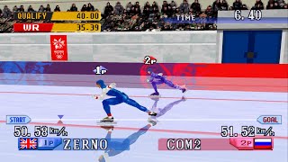 Nagano Winter Olympics 98 PS1 Gameplay  1440P  60FPS [upl. by Atival]