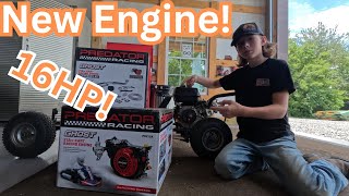 Engine Swaping My Gokart 16HP [upl. by Cleodell765]