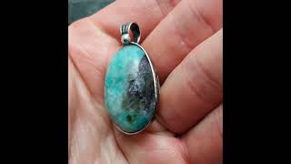 Amazonite Pendant jewelry healingcrystals amazonite pendant healing chakra [upl. by Vittoria]