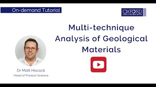 Multitechnique Analysis of Geological Materials [upl. by Cardie]