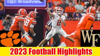 Clemson vs Wake Forest FULL HIGHLIGHTS  2023 College Football [upl. by Esma]