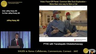 PTHC with transhepatic choledochoscopy [upl. by Avan]