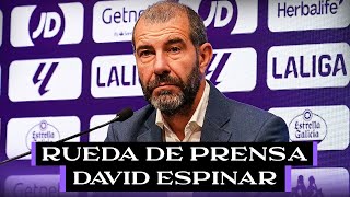 🔴 DIRECTO  RUEDA DE PRENSA DE DAVID ESPINAR [upl. by Redvers]