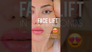 Face Lift in 30 Seconds 🤌 TOP technique 😍👌 faceyoga facialmassage facelift skincare beauty [upl. by Kellyann]