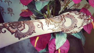 Diwali special mehndi design for backside of hand 2017 1 [upl. by Ssilb537]