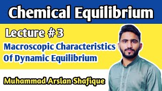 Macroscopic Characteristics of Dynamic Equilibrium  Class 10 Chemical Equilibrium maschemistry [upl. by Ojeitak]