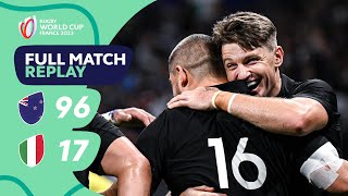 All Blacks 14 tries stun the Azzurri  New Zealand v Italy  Rugby World Cup 2023 Full Match Replay [upl. by Annaed]