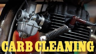 How to clean your Carb  CB125 Cafe Racer Build [upl. by Anwahsiek]