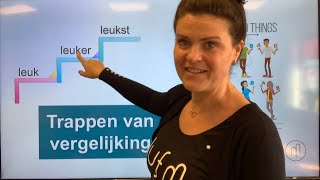 NT2 leuk leuker leukst comparatief superlatief trappen van vergelijking 🪜 de regels learndutch [upl. by Atalanta]