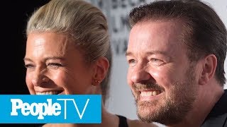 Ricky Gervais Opens Up About 35Year Love With College Sweetheart  PeopleTV [upl. by Deeraf]