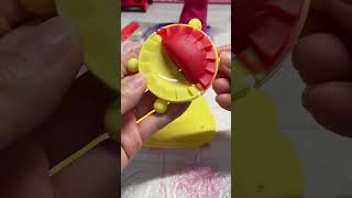 Childrens play house pig noodle machine color clay noodle machine handmade DIY childrens toys [upl. by Aicirtam]