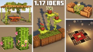 15 AMAZING Minecraft 118 outdoor DECOR ideas super easy [upl. by Eisseb]