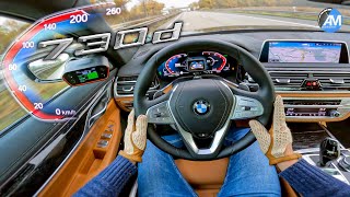 2022 BMW 730d LCI  0200 kmh acceleration🏁  Automann in 4K [upl. by Swihart]