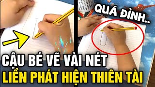 Cậu bé cầm bút VẼ NGUỆCH NGOẠC vài nét dân mạng nhìn sơ qua đã biết THIÊN TÀI  Tin 3 Phút [upl. by Sumahs300]