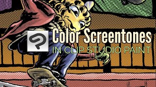 How to create Color Screentones in Clip Studio Paint [upl. by Trudey]