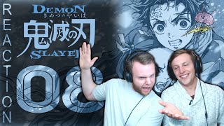 SOS Bros React  Demon Slayer Season 1 Episode 8  Smell of Enchanting Blood [upl. by Shayn876]