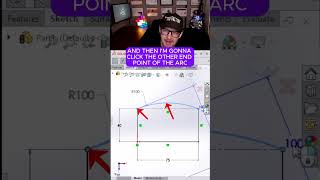 Measure ARC LENGTH and use Driving Dimension solidworks sketch shortcut dimensions [upl. by Netsyrc]