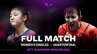 FULL MATCH  CHEN Meng vs Hina HAYATA  WS QF  WTTXinxiang 2023 [upl. by Ledda335]