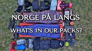 Norge på Langs Whats In Our Packs [upl. by Adnohsad]