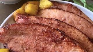 Glazed Ham Steak Recipe [upl. by Atiran173]