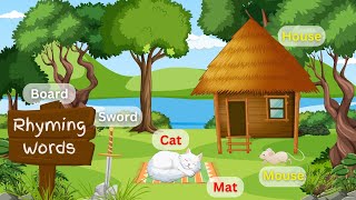 50 rhyming words  Rhyming words in English  rhyming words for Kindergarten  NurseryKG [upl. by Dugald]