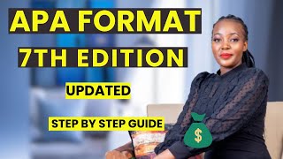 APA Formatting Guide 7th Ed  Tutorial Apa style [upl. by Ode]